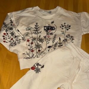Kith White Floral Embroidered Set